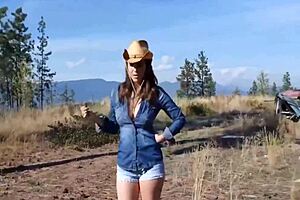 Stunning brunette waiting to get paid off POV video