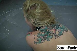 Professional POV blowjob from sexy blonde milf with big ass and big tits