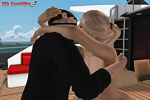This 3Dsexvilla video gives lucky guy a taste of the yacht
