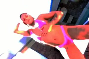 Italian stud Masturbates with Brunette pornstar