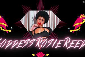 HD video black femdom goddess Rose Reed dominates with her feet