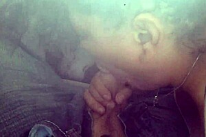 Rough Blowjob of Amateur Latina slut leaves her face covered in cum