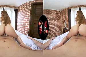Stunning red latina getting a big ass pounded in Virtual Reality Porn