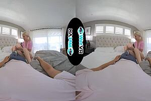 Step sister gets fucked in high definition VR by hairy step sister