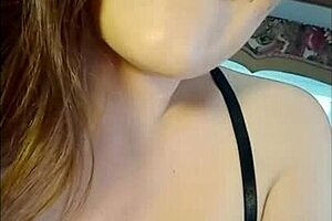 Watch a smoking whore sniff her panties and feel nice cum