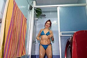 In the shower, mojada wet and wild gets stunning