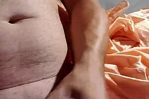 My nylon clad cock jerking off