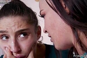 Stepdaughter and her friends slutty siren dominated by mom inlaw in kinky lesbian 3some