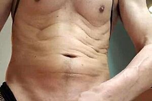 Johnny as an amateur gay guy pleasures himself towards orgasm