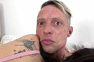 Amateur transsexual Anna pleasures Nina's cock in HD video