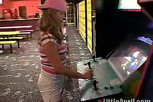 Self pleasure video restroom fetish tiny blonde