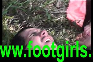 Dirty licking / tongue foot slave humiliation