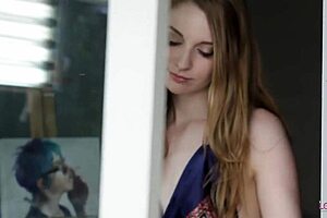 It's a lesbian party, and natural tits and small boobs get their attention (desire)