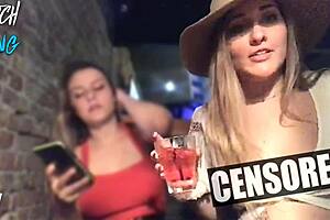 Teenage girl boob flashing video with striptease and nipple play