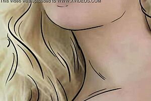 Cartoon animation of Annette schwarz getting a makeover by Mynudelife60
