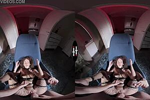 Horny big ass and big boobs in a hardcore VR porn video