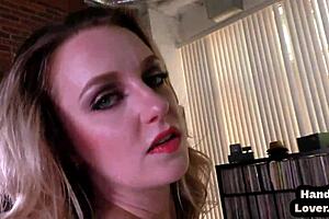 Girlfriends prefer: montage of a slender Europeanness blonde amateur with natural tits making herself orgasm and in the process speaking dirty to the cam
