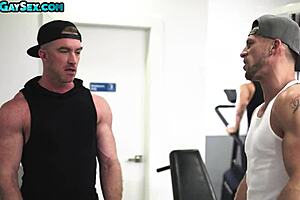 Huge men fuck horny babes and other muscle daddies in a hardcore amateur gay sex with anal and barebacking