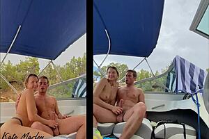 On Sex outdoors with a hot couple on a boat Sex Position Idea #10: A couple of months ago, mucho endorsement from: Kate Marley