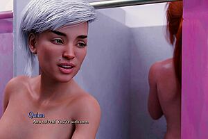 Cute teen’s walk of shame in adult gaming game