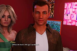 Cute teen’s walk of shame in adult gaming game