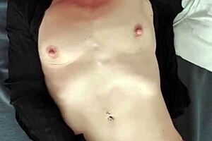 Prescription for beauty of the European wife with big boobs: solo playtime