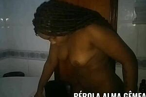 Massage parlour sex with black Brazilian teen wife