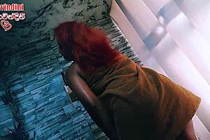 Big ass and natural tits fuck in homemade video