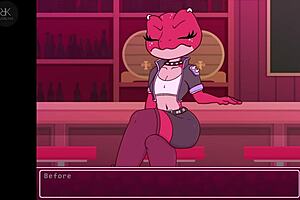Poison the Frog tattooed babe wants to choke with your dick