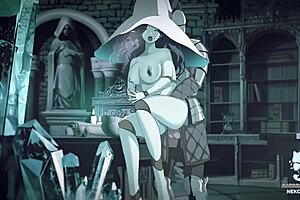 With the animated woman from The Elder Ring, hardcore hentai action