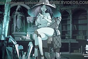 With the animated woman from The Elder Ring, hardcore hentai action