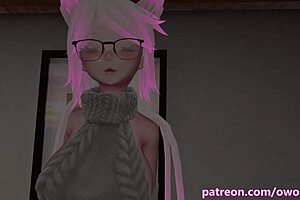 Real life slut amateur goddess gets dominated in Hentai game with dirty talking and Erotic scenes