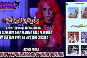 Sensual live show of tequilas do funk with Debora Fantine and negocatra