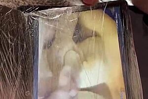 Taking a load on a friend’s big fat tits in HD video