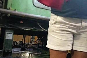 Bbwudios naughty milf’s ass in action caught on hidden camera