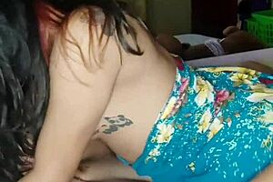 Big ass brunette neighbor getting a hard anal sex