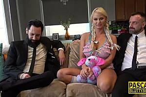 Warning: full hd threesome with the dominant wife and her boyfriend/male escort