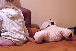 How does she stay quiet during hardcore butt fucking and orgasms?