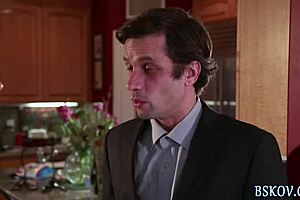 Blonde Babe Teases with Handjob and Blowjob