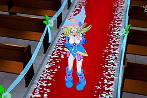 Dark magician girl masturbates sensually