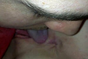 Intense emotions surge as I lick my girlfriend's clit passionately.