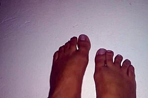 Beautiful feet in focus