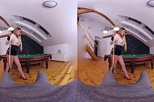 Large breasted women and clean shaven pussy perform in virtual reality adult entertainment from the Czech Republic