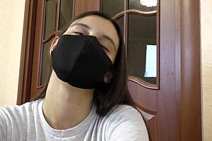 Latina brunette enjoys hand massages with cum cream