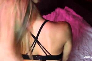 The Beautiful Blonde Woman With Long Hair And Fair Skin Is Smiling Brightly