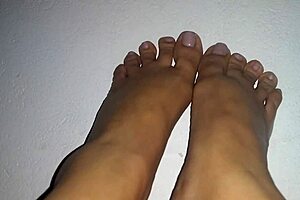Beautiful feet in focus