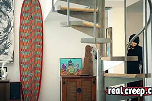 Handjob and fucking with a horny man who tears someone’s clothes in this hot porn movie