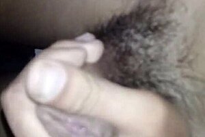 Waiting for someone to suck her during solo masturbation