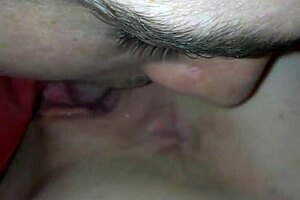 Intense emotions surge as I lick my girlfriend's clit passionately.
