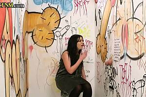 Hey, wanna see amateur sluts sucking at a gloryhole?